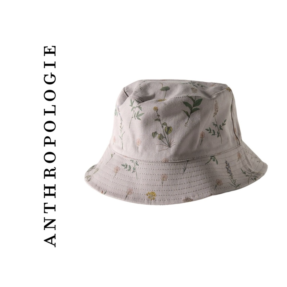 Anthropologie Coney Island Picnic Wallpaper Floral Bucket Hat